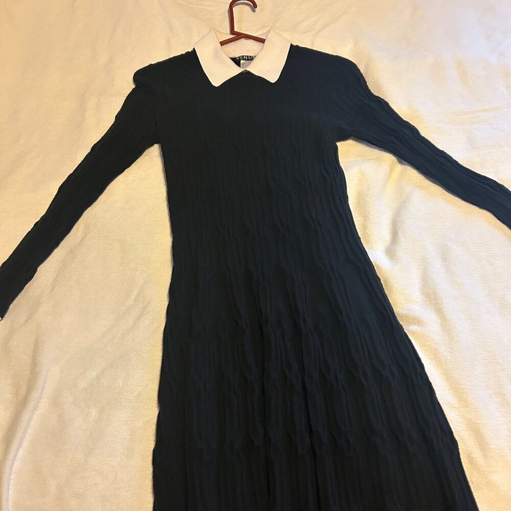 Venus black and white sweater dress